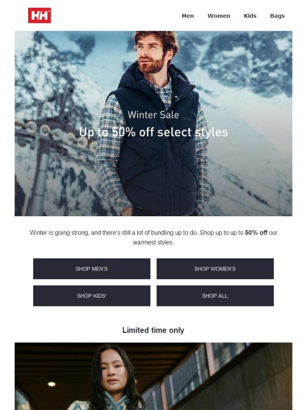 Up to 50% off? Yes please.