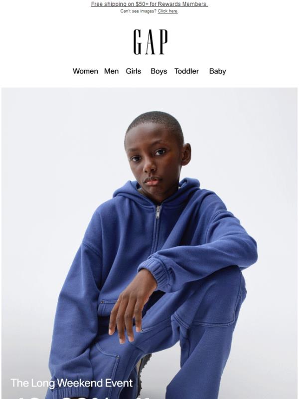 You've hit it big with 40–60% off at our Long Weekend Event