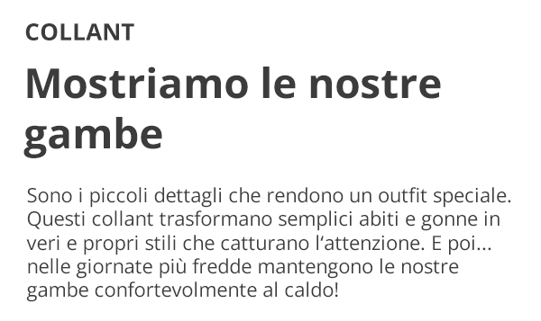 Tutti gli articoli nella categoria Collant