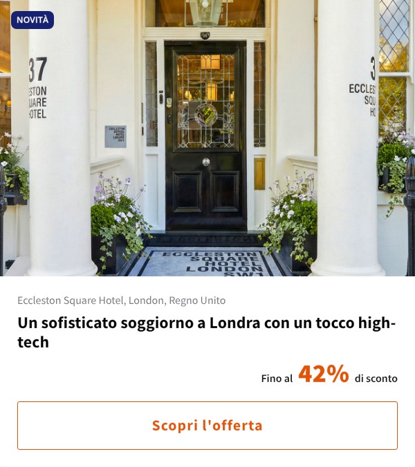 Un sofisticato soggiorno a Londra con un tocco high-tech