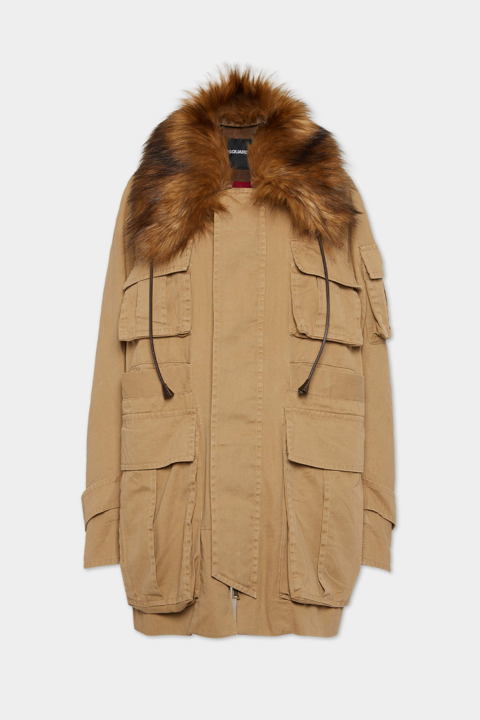 Military Fur Collar Parka