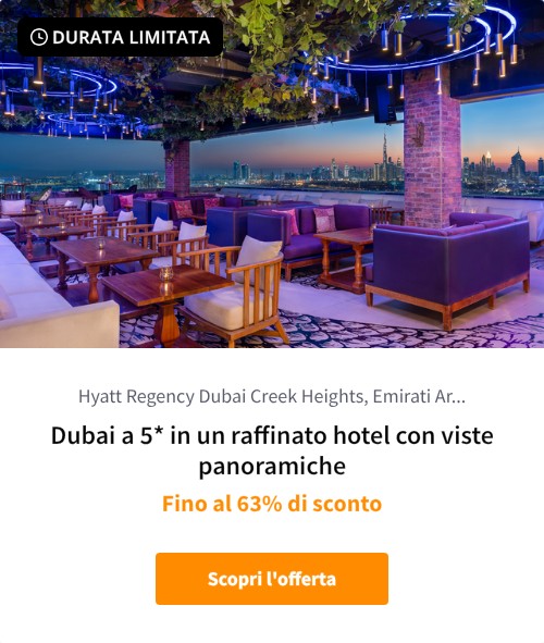 Dubai a 5* in un raffinato hotel con viste panoramiche