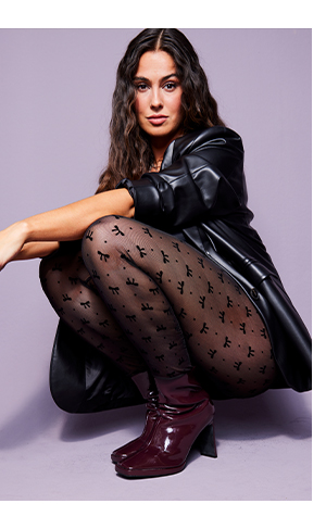 Leggings comodi ed elasticizzati di calza con fiocchi