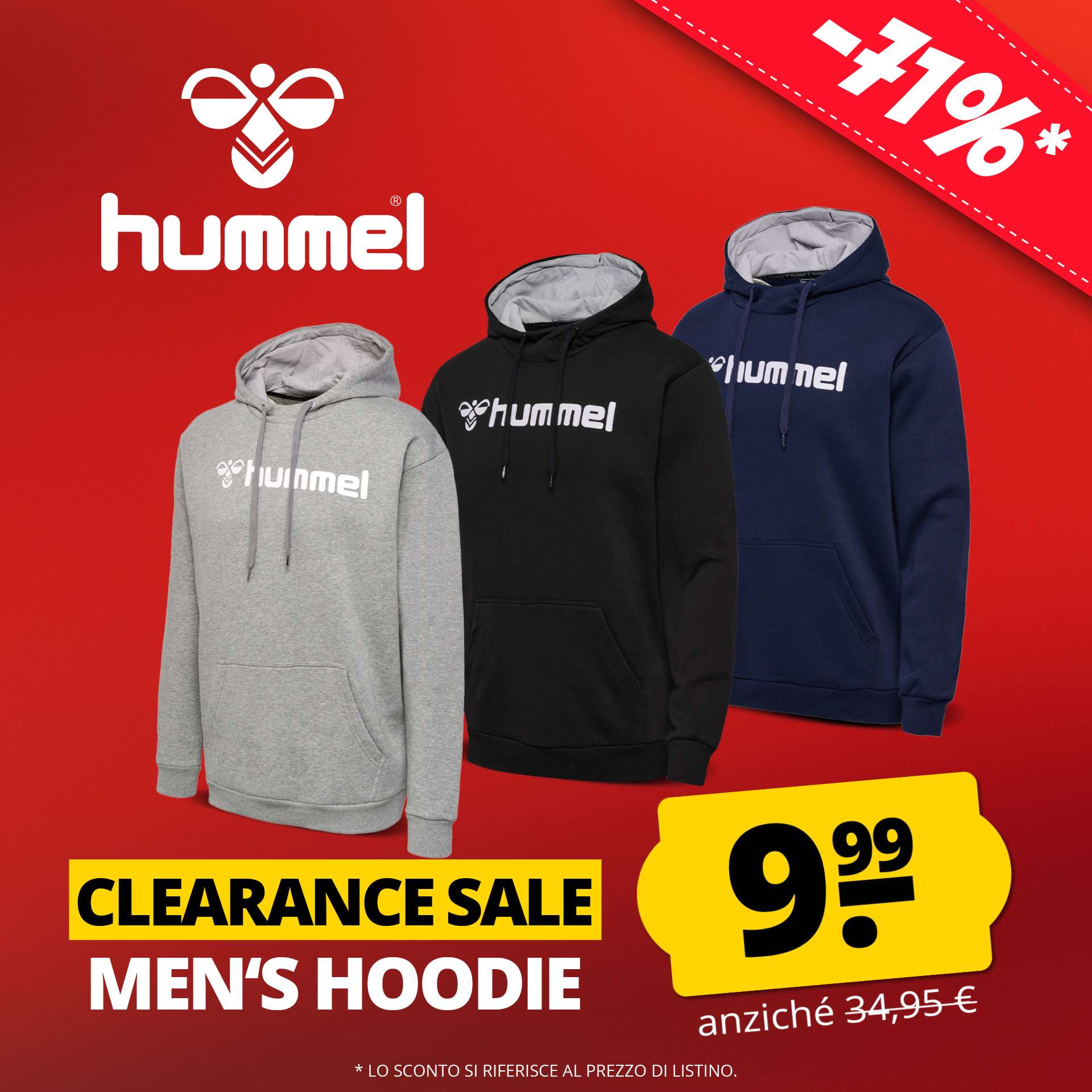 hummel mover cotone felpa con cappuccio uomo felpa con cappuccio