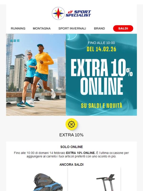 Extra 10% 📢 Ultima chiamata!