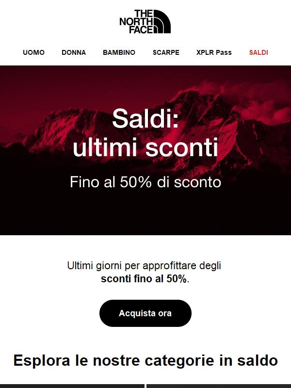 Sconti fino al 50% | Ultimi giorni di saldi