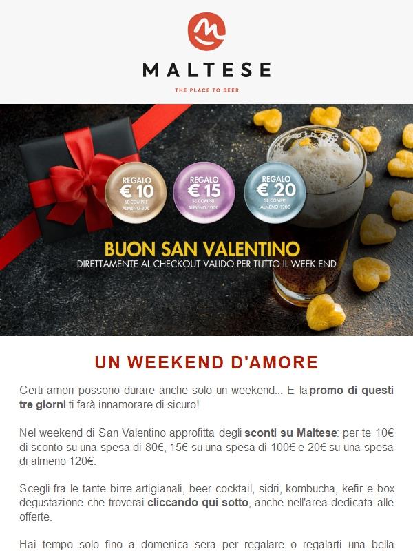 Buon San Valentino: grandi sconti!