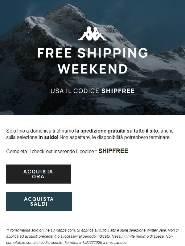 🚚 Spedizione GRATIS fino a domenica.