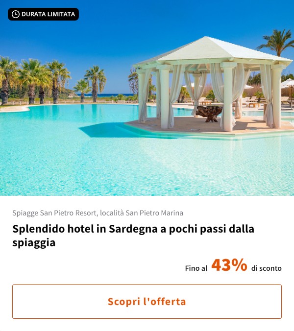Splendido hotel in Sardegna a pochi passi dalla spiaggia