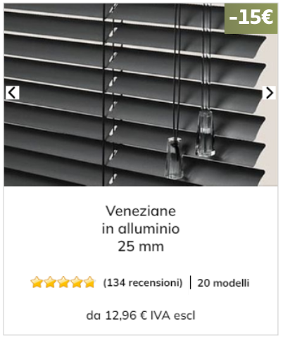 Veneziane in alluminio