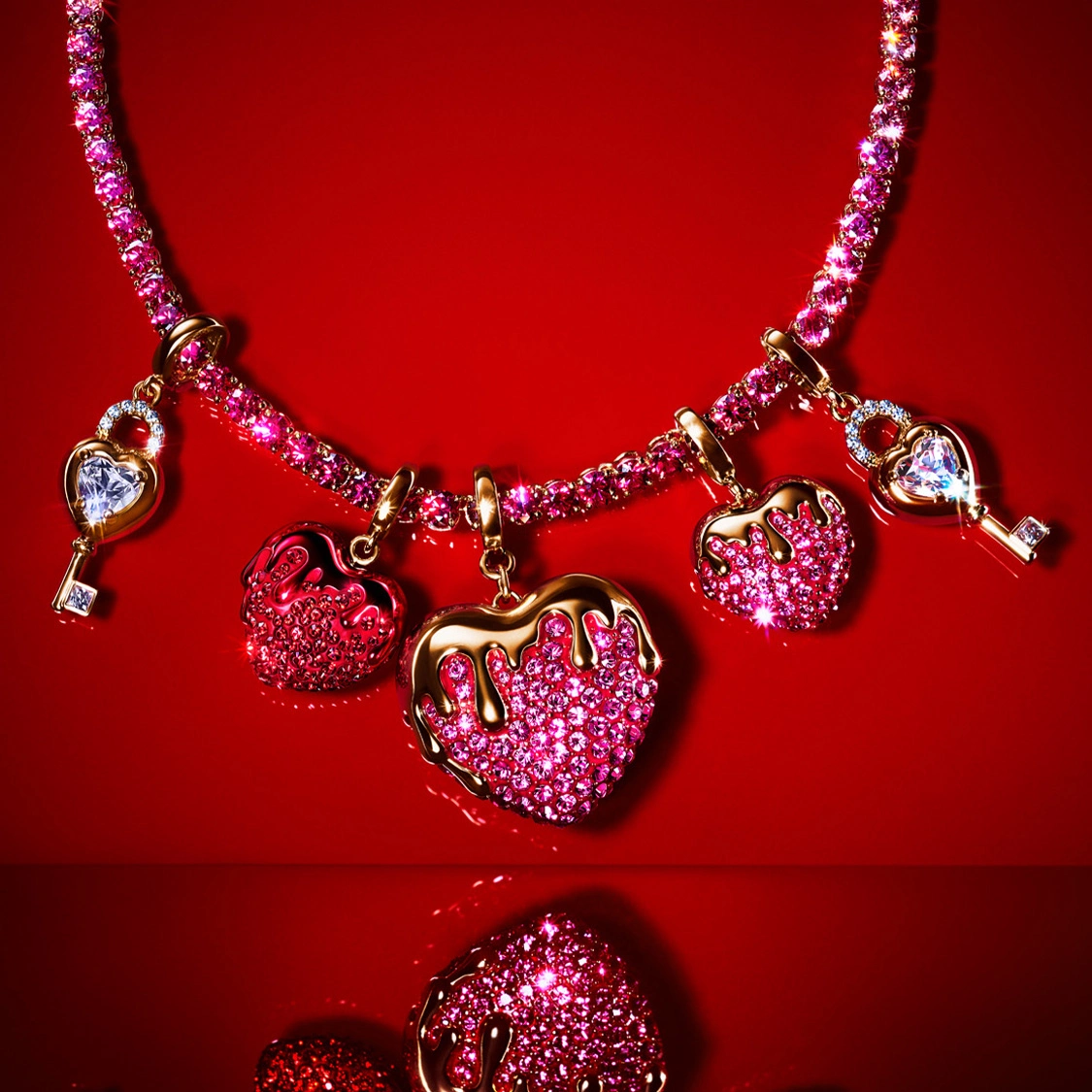 Collana Swarovski arricchita da charm Swarovski