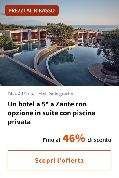Un hotel a 5* a Zante con opzione in suite con piscina privata