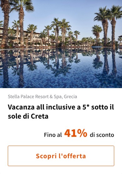 Vacanza all inclusive a 5* sotto il sole di Creta