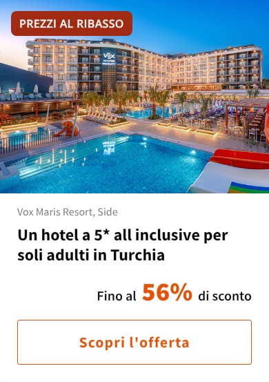 Un hotel a 5* all inclusive per soli adulti in Turchia