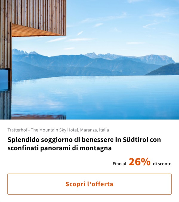 Splendido soggiorno di benessere in Südtirol con sconfinati panorami di montagna