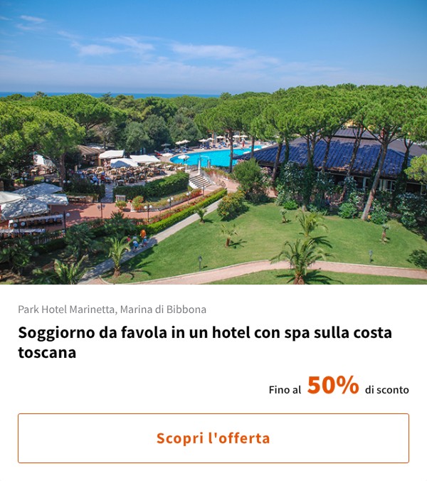Soggiorno da favola in un hotel con spa sulla costa toscana