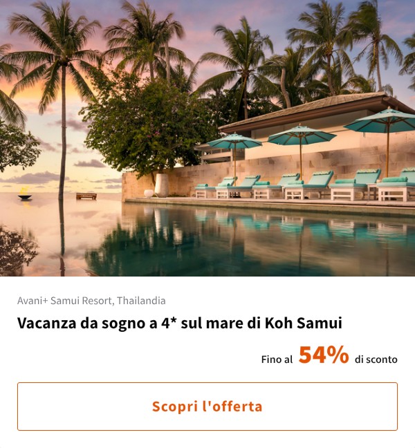 Vacanza da sogno a 4* sul mare di Koh Samui