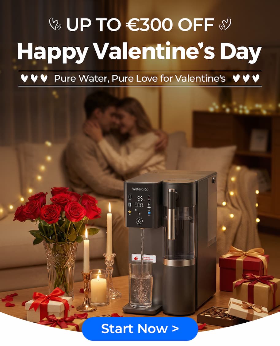 Celebrate l'amore con acqua pura