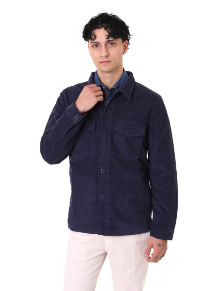 40 WEFT OVER SHIRT VELLUTO DIAGONALE
