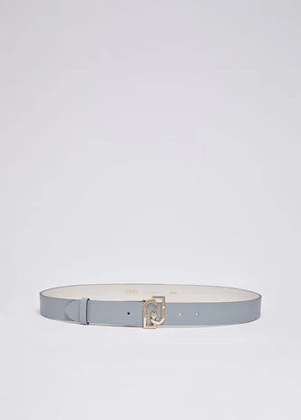 Cintura con Logo / Azzurro