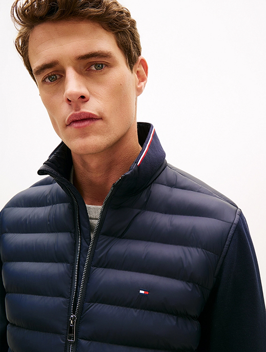 Giacca con mix di texture e dettagli iconici