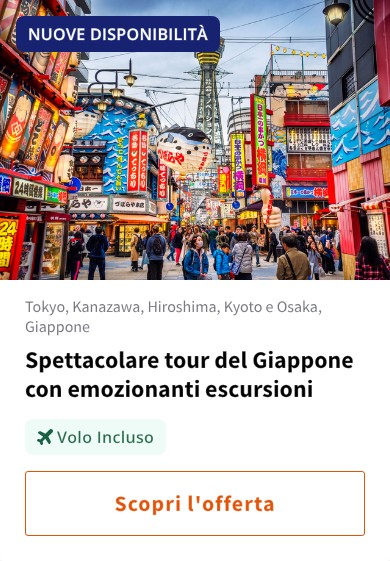 Spettacolare tour del Giappone con emozionanti escursioni
