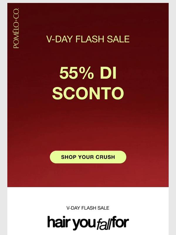 Love is in the Hair: –55 % e un omaggio gratuito per San Valentino 💘