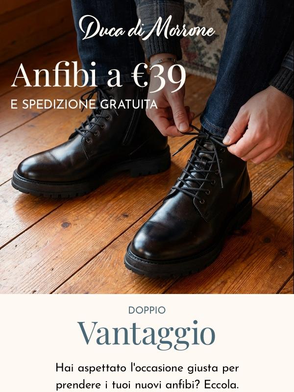 Anfibi a 39€ + SPEDIZIONE GRATUITA