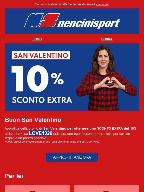 💘 Sconto EXTRA 10% - San Valentino 💘