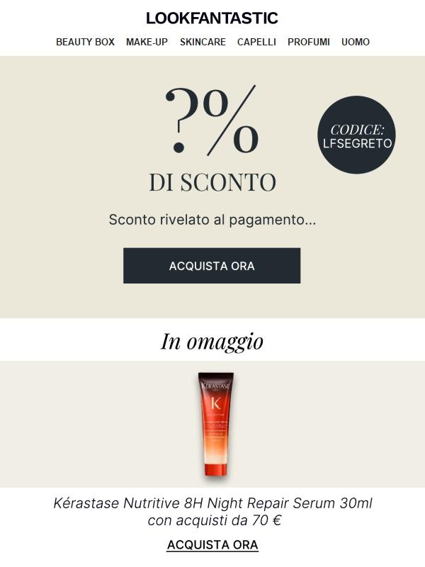 Uno sconto misterioso per te ...