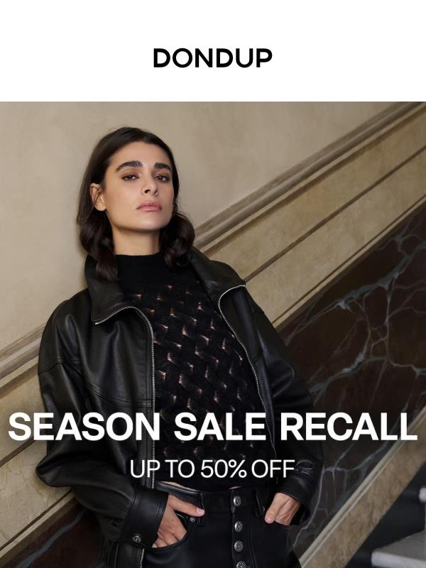 Season Sale Recall