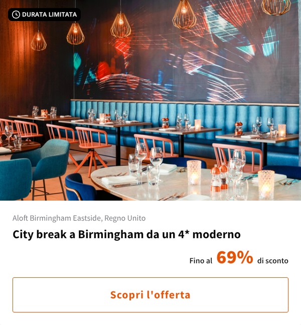 City break a Birmingham da un 4* moderno