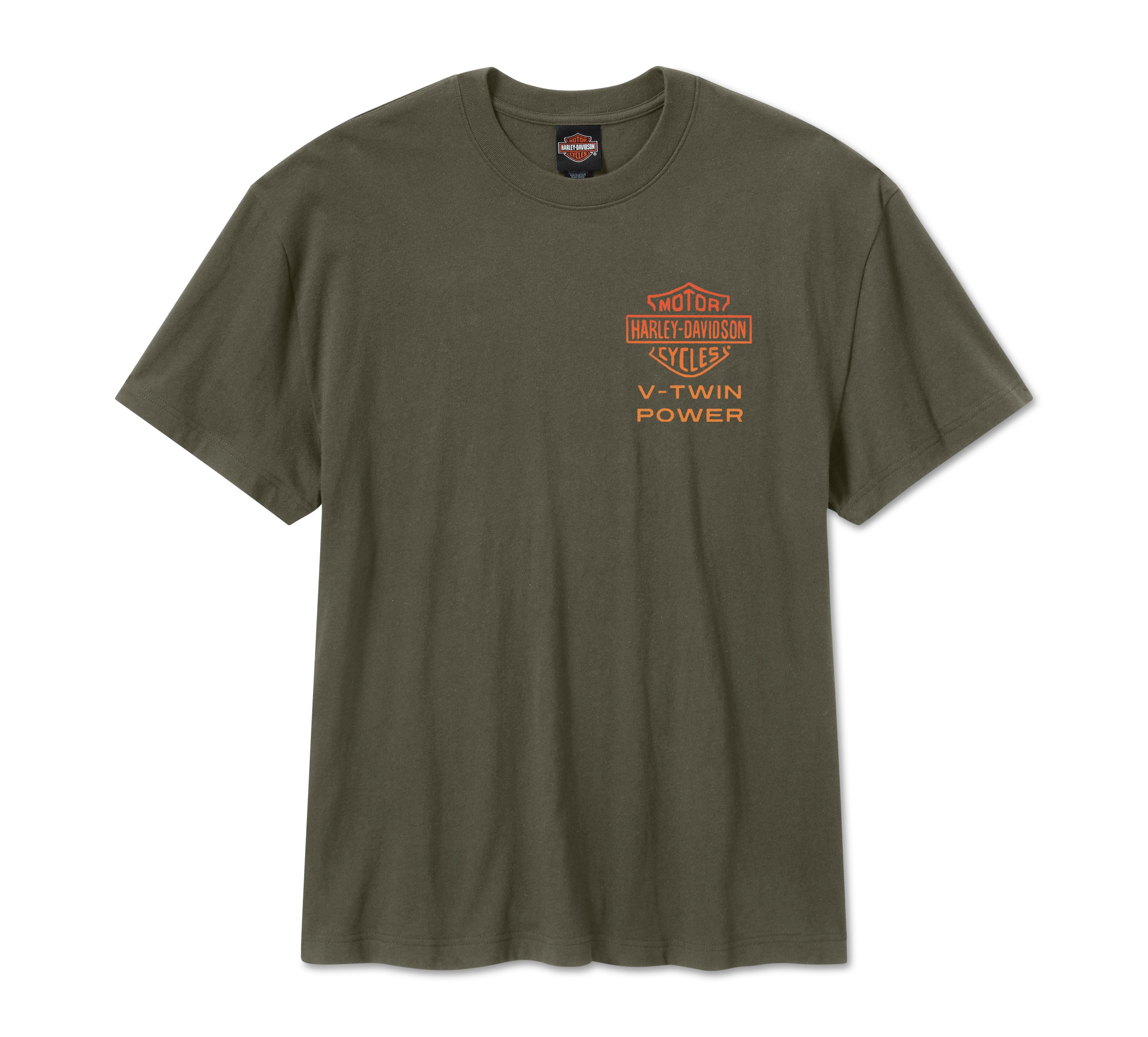 MAGLIETTA A MANICHE CORTE DA UOMO H‑D<sup>&reg;</sup> ENGINE TWINS - GRAPE LEAF