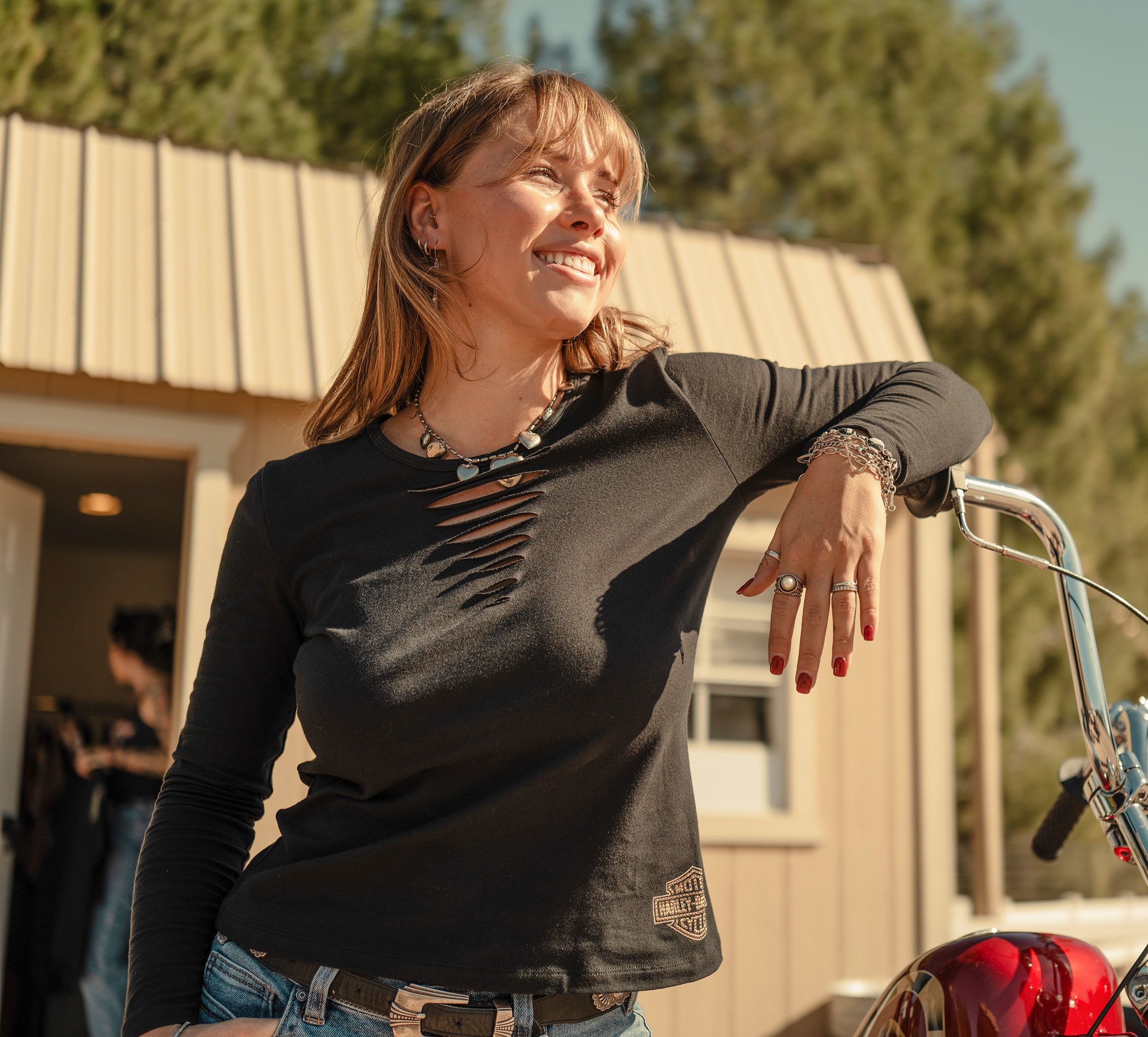 MAGLIETTA A MANICHE LUNGHE DA DONNA