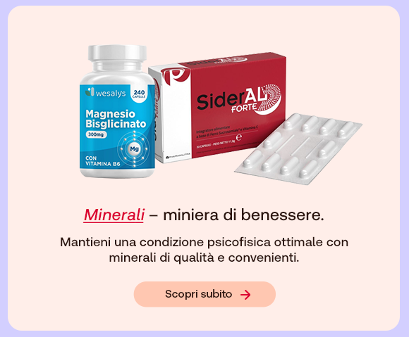 "Integratori minerali per il benessere quotidiano: Magnesio Bisglicinato e SiderAL Forte."