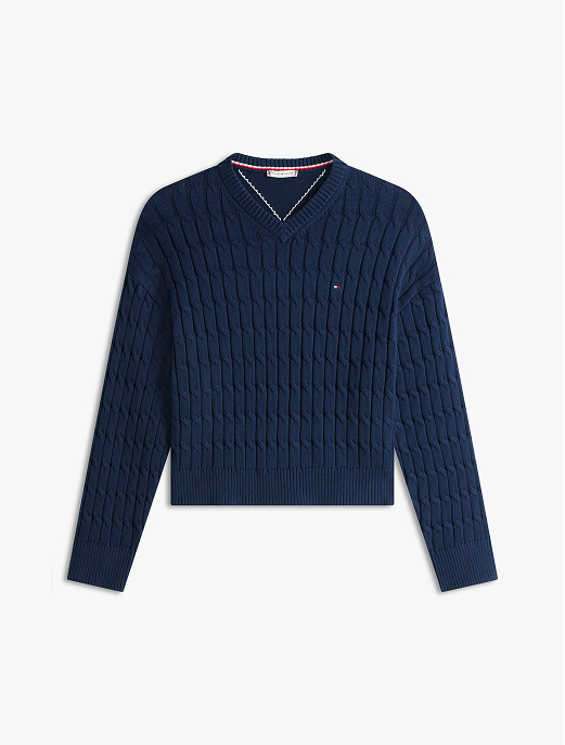 Pullover relaxed fit in maglia intrecciata