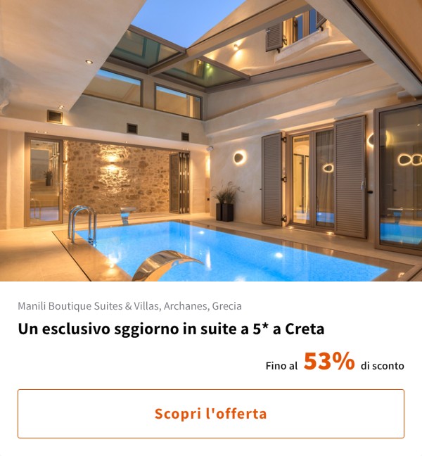 Un esclusivo sggiorno in suite a 5* a Creta