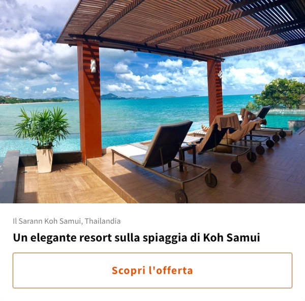 Un elegante resort sulla spiaggia di Koh Samui