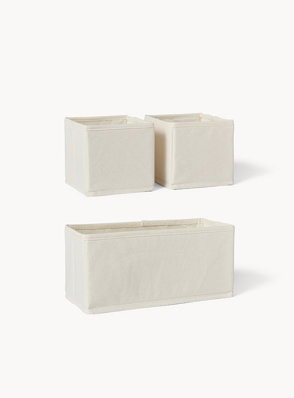 Set di 3 organizzatori rigidi per armadio