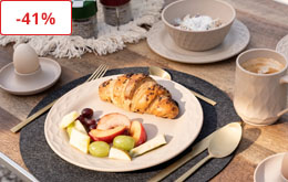 Set stoviglie Mali, 16 pezzi, con base antiscivolo