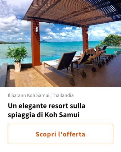 Un elegante resort sulla spiaggia di Koh Samui