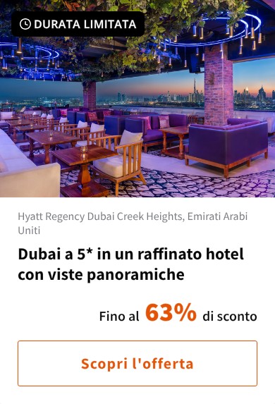 Dubai a 5* in un raffinato hotel con viste panoramiche
