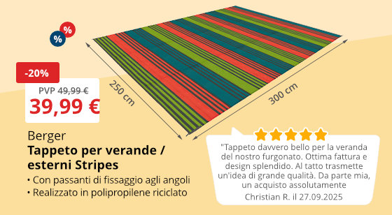 Tappeto per esterni e verande Stripes