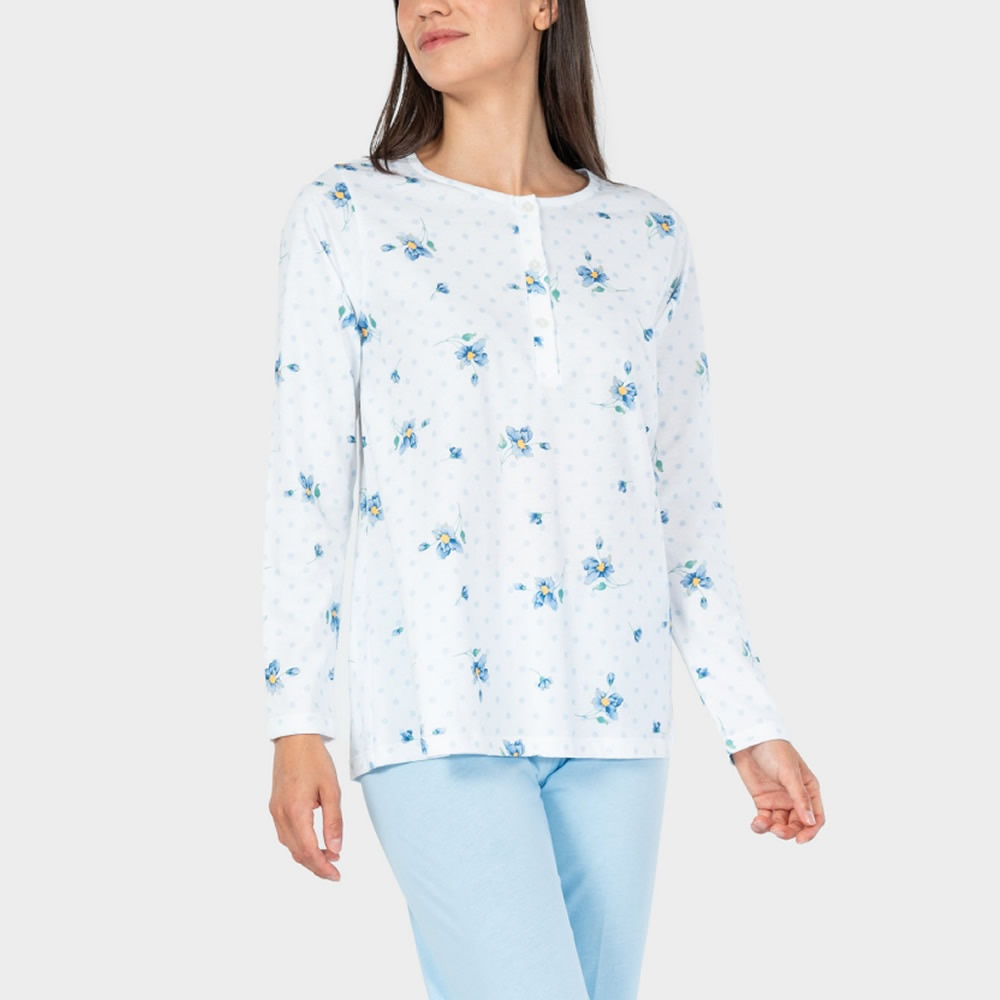 Image of PIGIAMA SERAFINO FRESCO COTONE Z4920E DONNA ZERO PIGIAMORE