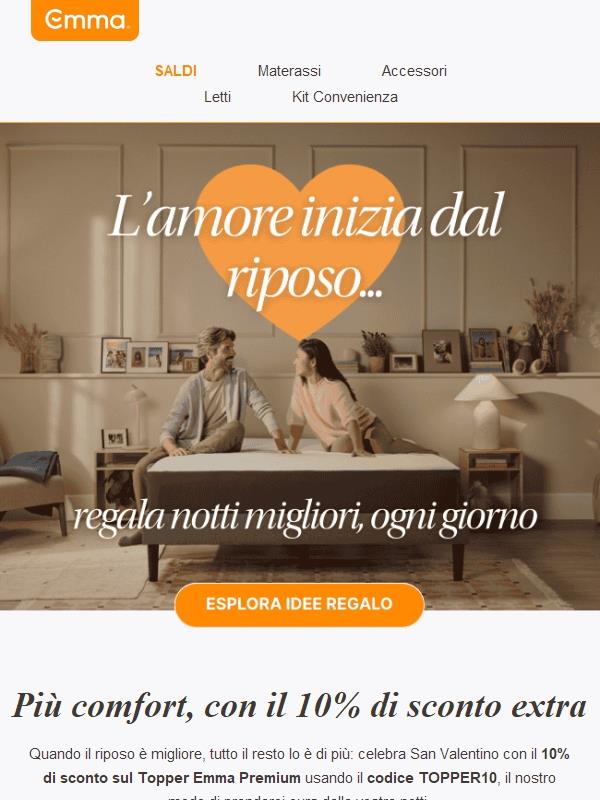 Più comfort, con il 10% di sconto extra 🛏️