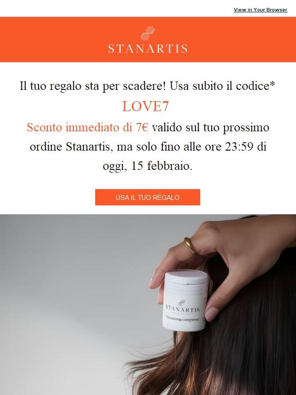Il cod. sconto LOVE7 scade tra poche ore⌛