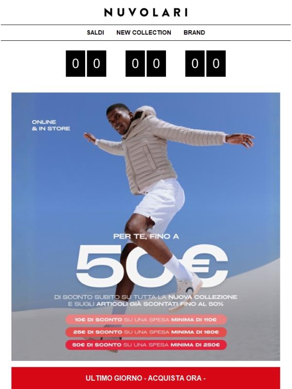 ULTIMO GIORNO  - Fino a 50€ di sconto. Subito.