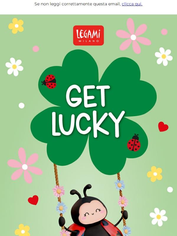 Get lucky! 🐞 La fortuna sta per posarsi sulla tua scrivania!