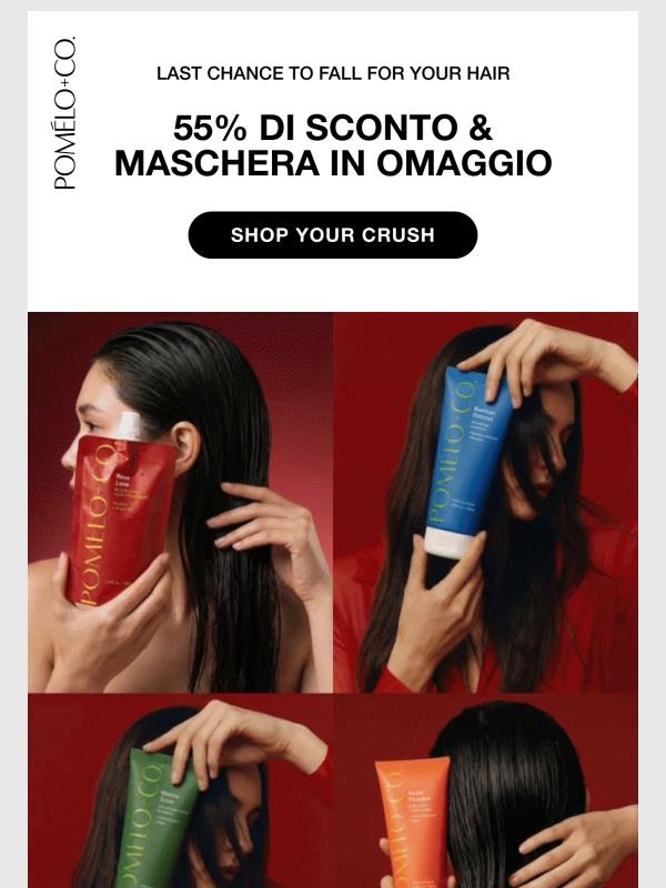 Ultima occasione: –55 % di sconto + omaggio gratuito nel V-Day Flash Sale 💘