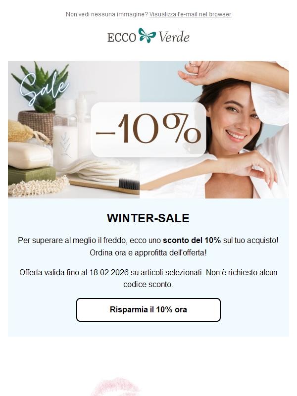 WINTER-SALE 🔥❄️ Risparmia subito il 10%!